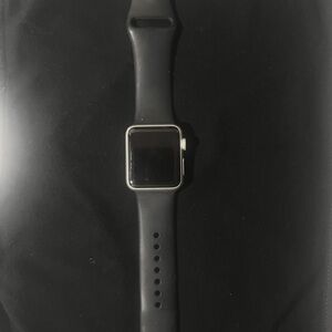 Apple Watch with Black Band + additional watchbands + includes charger